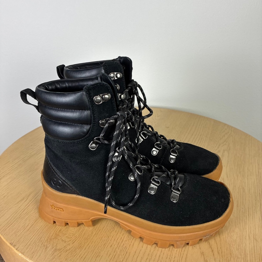 Calia Suede Leather Vibram Sole Hiking Boots Women's 8 Fall Gorpcore Granola